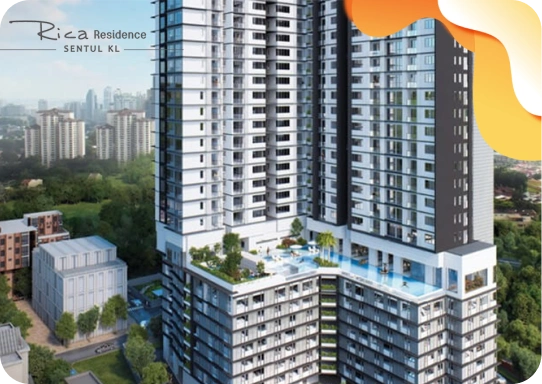 Sentul co-living rooms